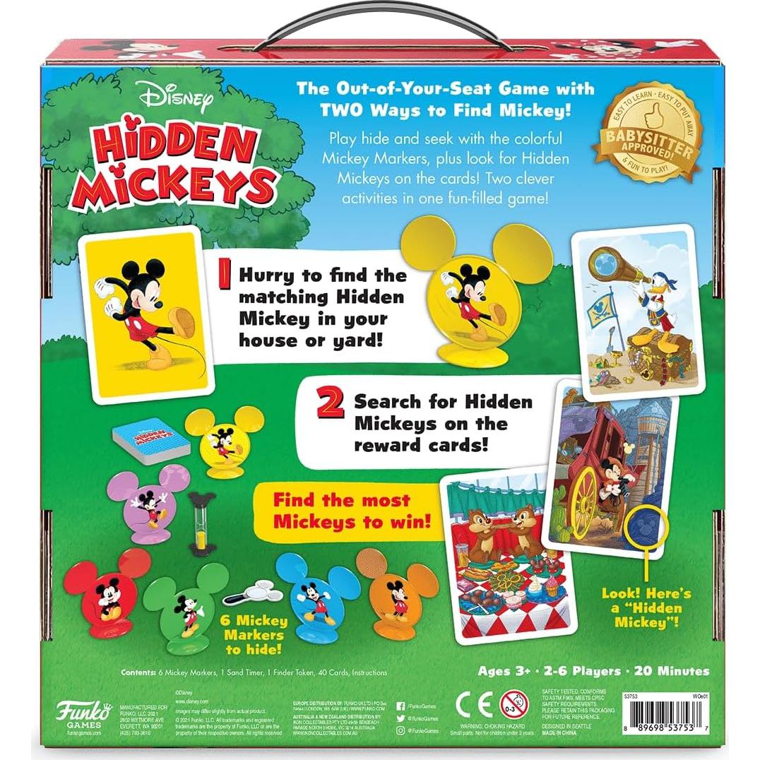 Juego de Escondite Mickey Oculto Funko Disney para 2-6 Jugadores