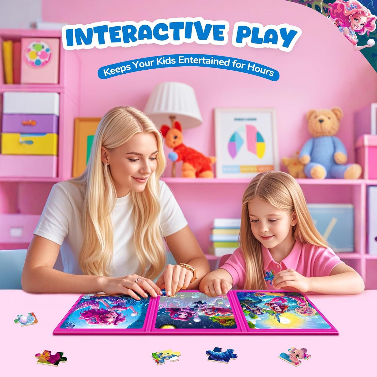 Rompecabezas Magnéticos Sirena Homicozy 36 Piezas 3-8 Años