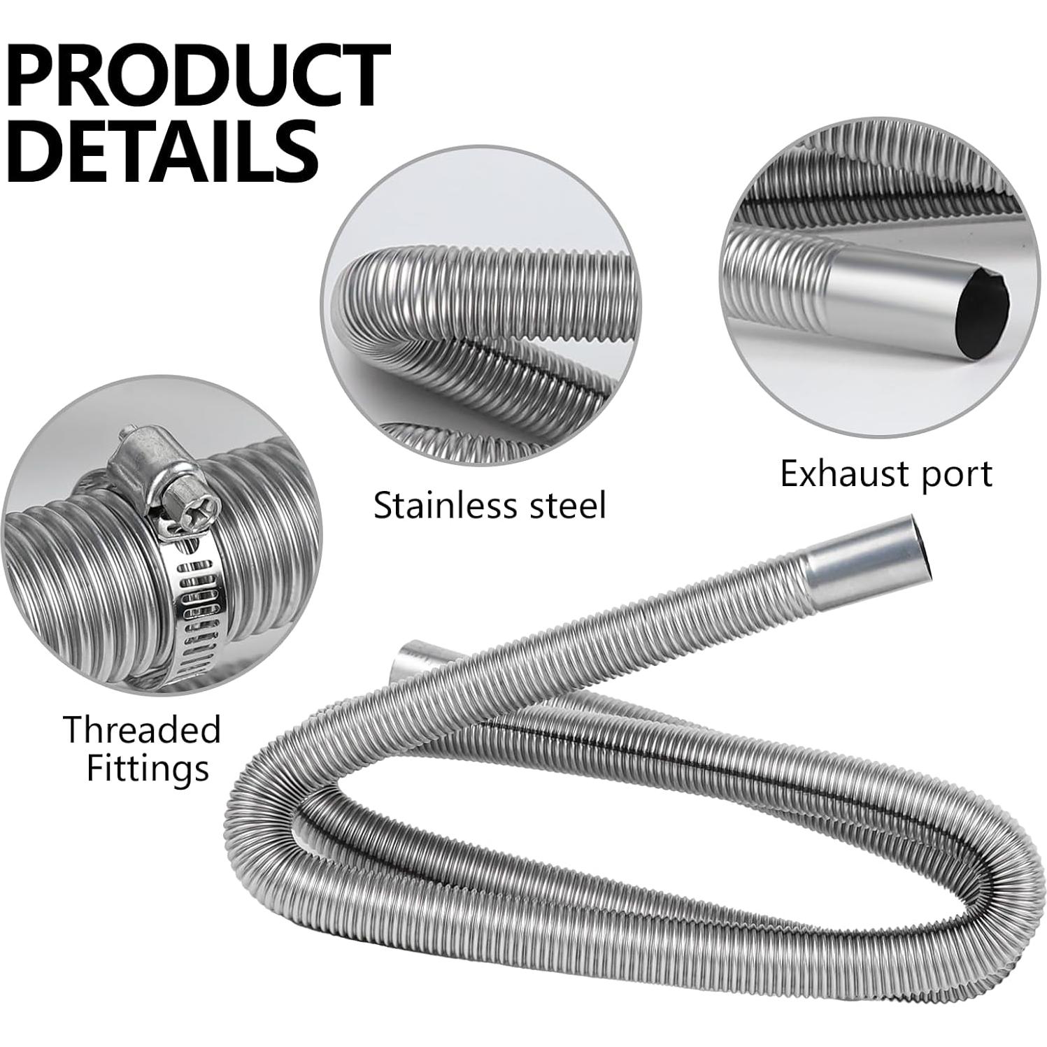 Tubería de Escape de Calentador Diesel Hbxdeco 149.86 cm