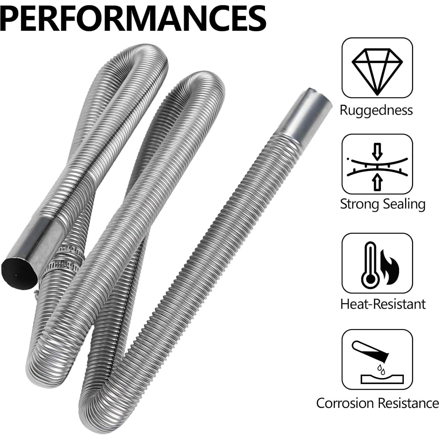 Tubería de Escape de Calentador Diesel Hbxdeco 149.86 cm