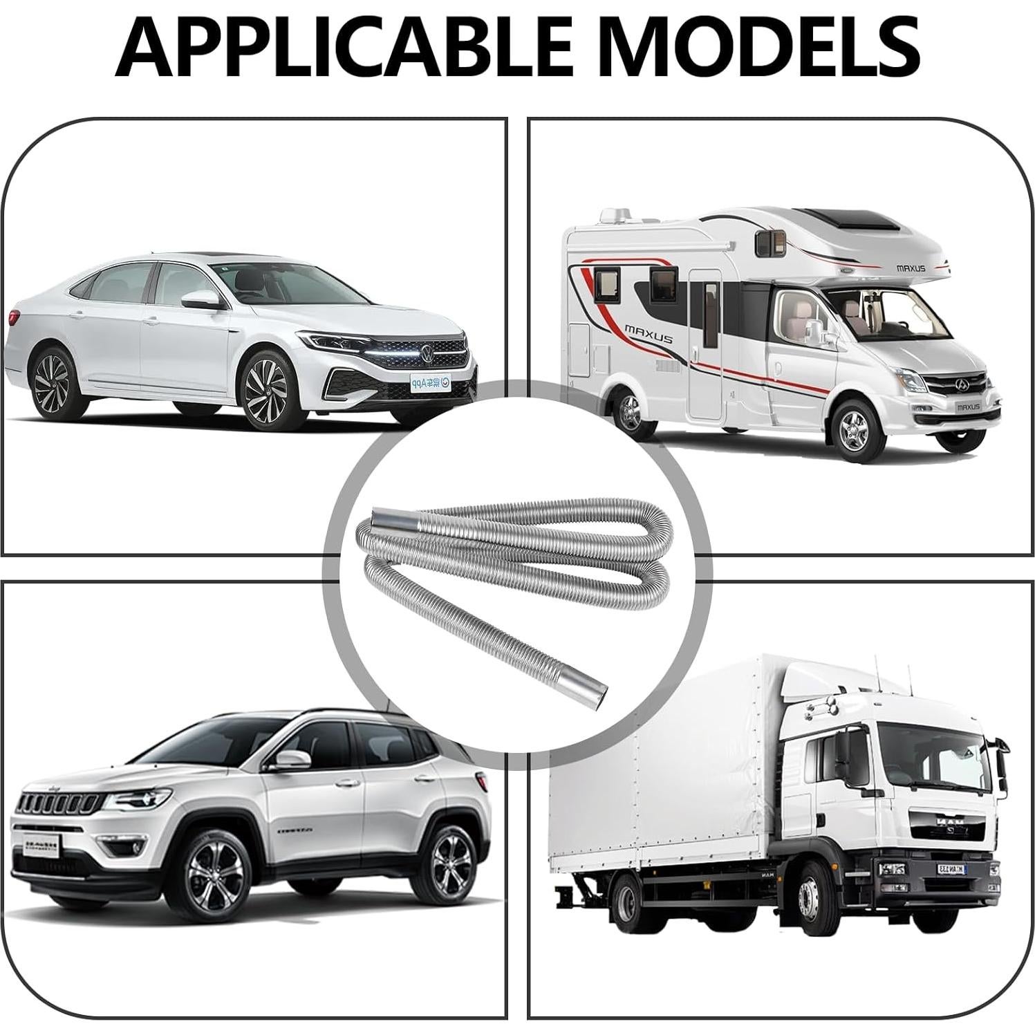 Tubería de Escape de Calentador Diesel Hbxdeco 149.86 cm