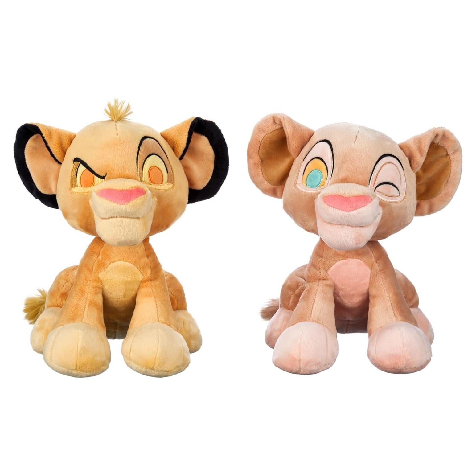 Conjunto de Peluches Simba y Nala Disney 30 Aniversario 27.94 cm
