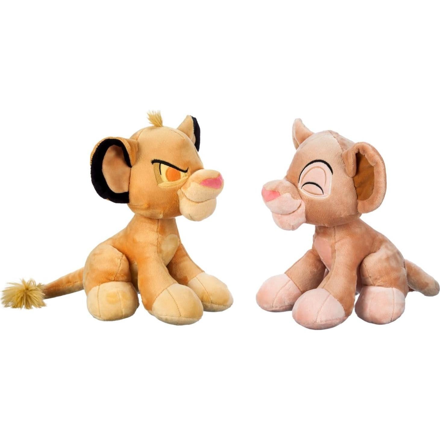 Conjunto de Peluches Simba y Nala Disney 30 Aniversario 27.94 cm