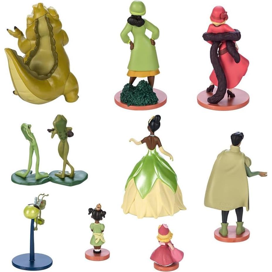 Conjunto Deluxe de Figuras de Tiana Disney - 9 Personajes