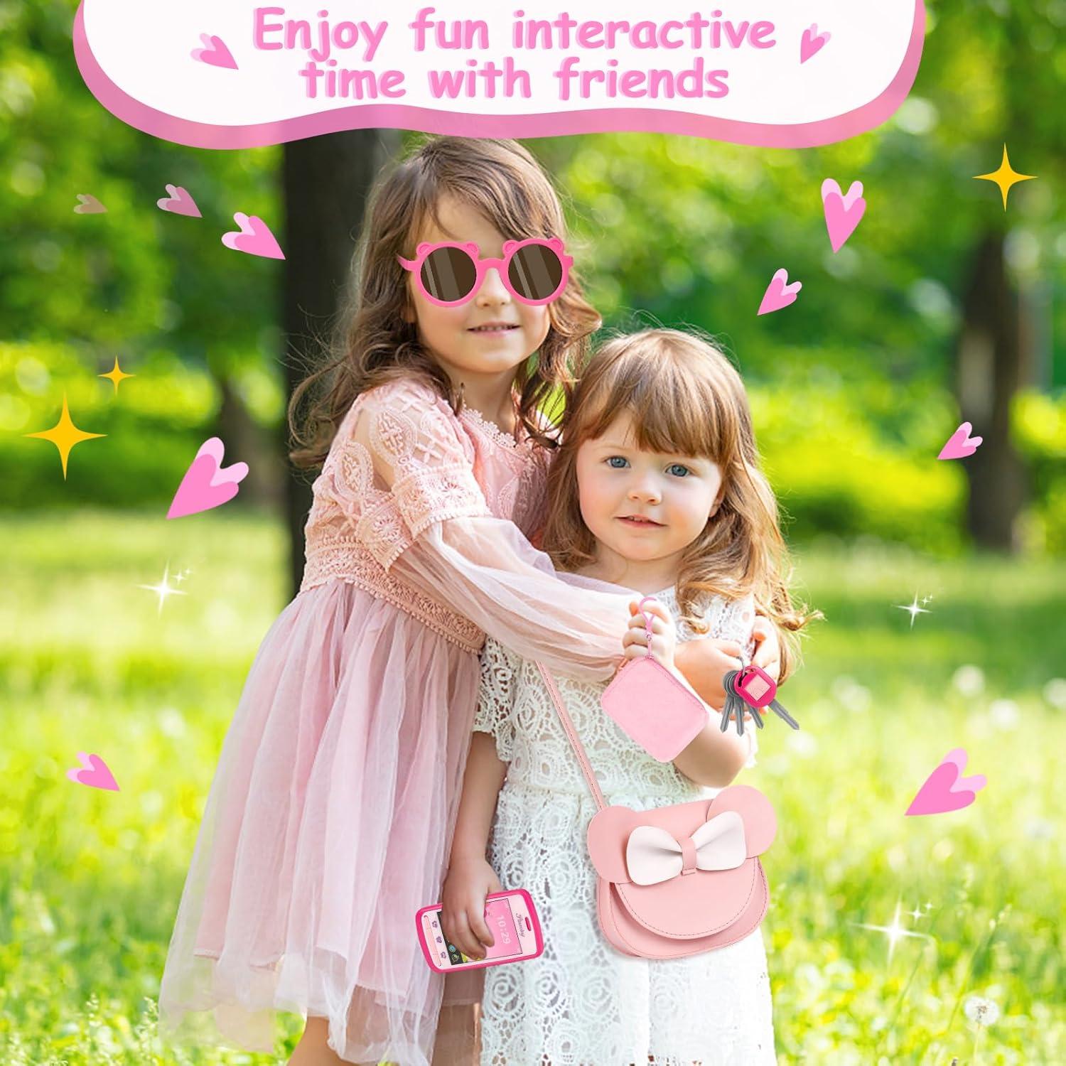 Bolso de Juguete para Niñas OISACIRG 23 Piezas Maquillaje Falso