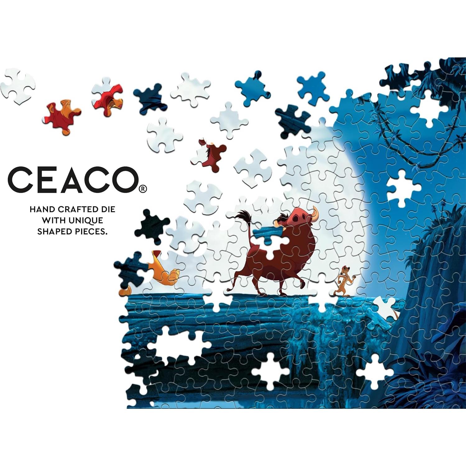 Rompecabezas Ceaco Disney El Rey León 100 Piezas Brilla en la Oscuridad