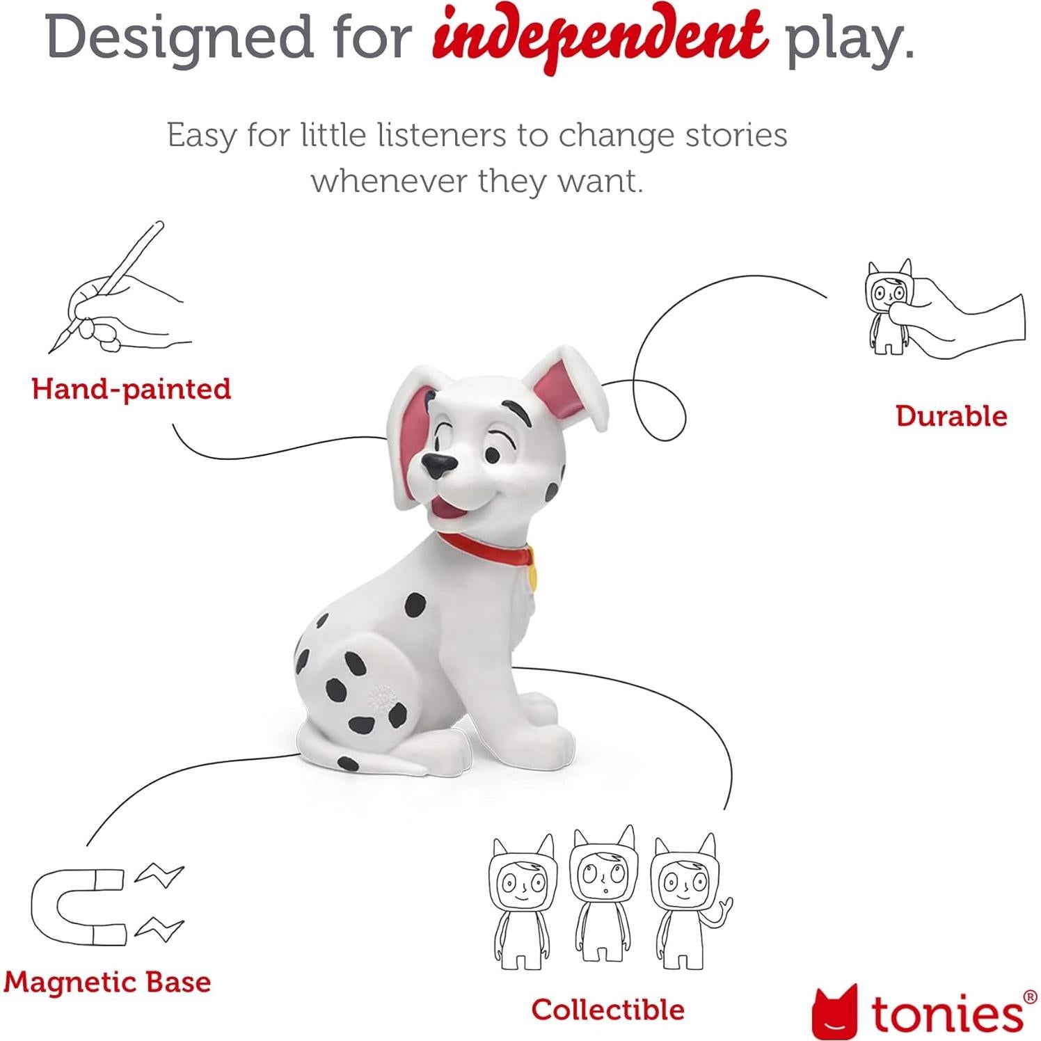 Figura de Audio 101 Dálmatas Tonies con 4 Canciones