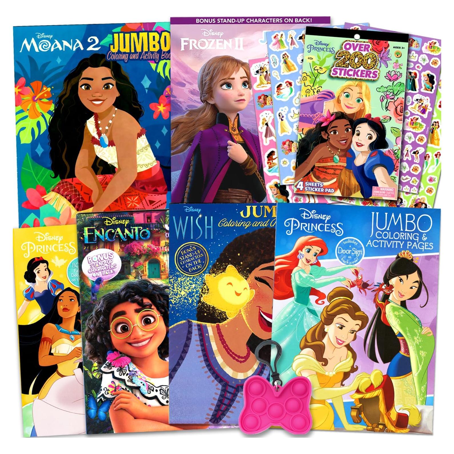 Set de Colorear Princesas Disney Bendon - 6 Libros y Pegatinas