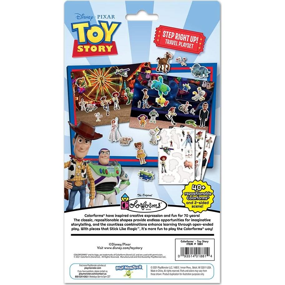Set de Viaje Colorforms Toy Story - Stickers Reutilizables