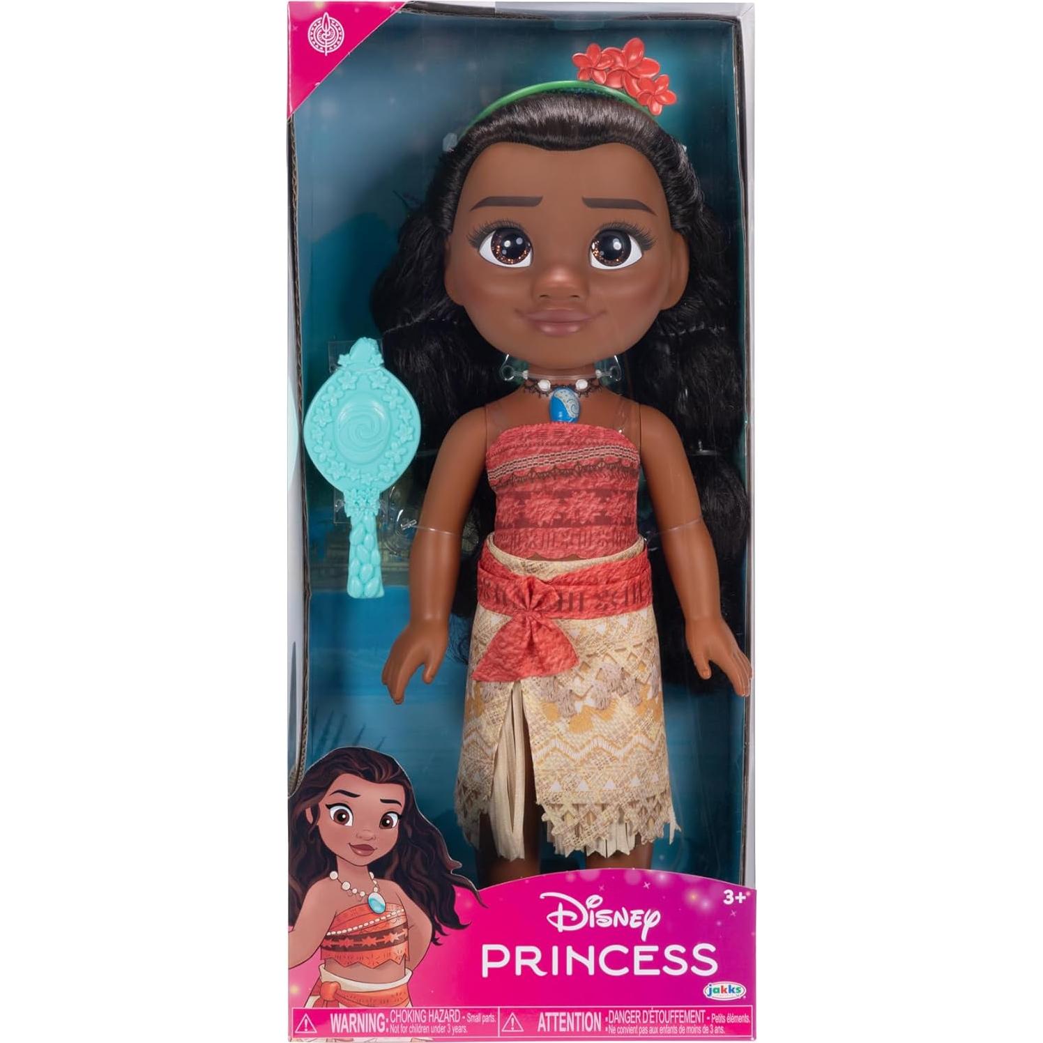 Muñeca Moana Disney Princess 35.5 cm con Vestido y Diadema