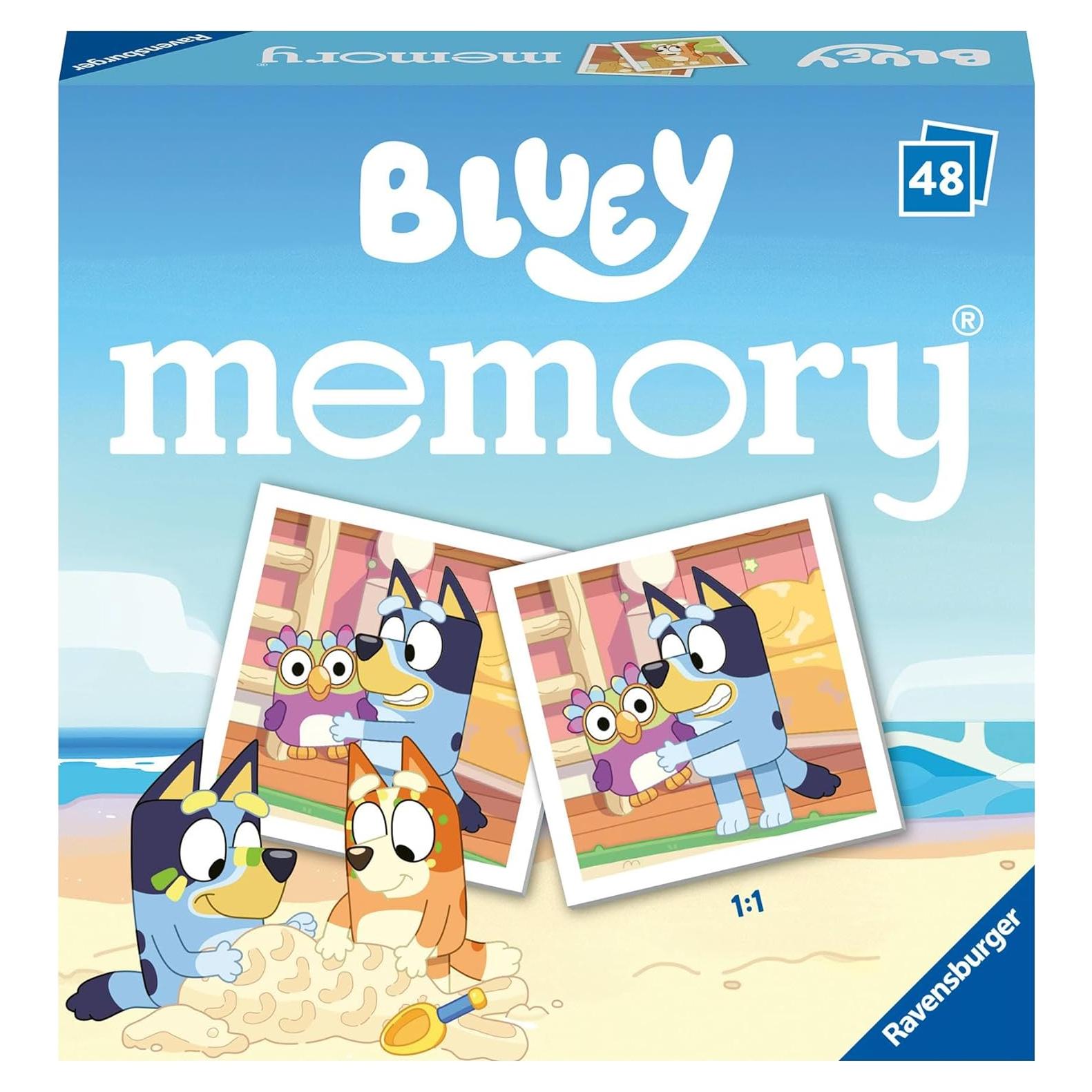 Juego de Memoria Mini Memory Bluey Ravensburger 48 Tarjetas