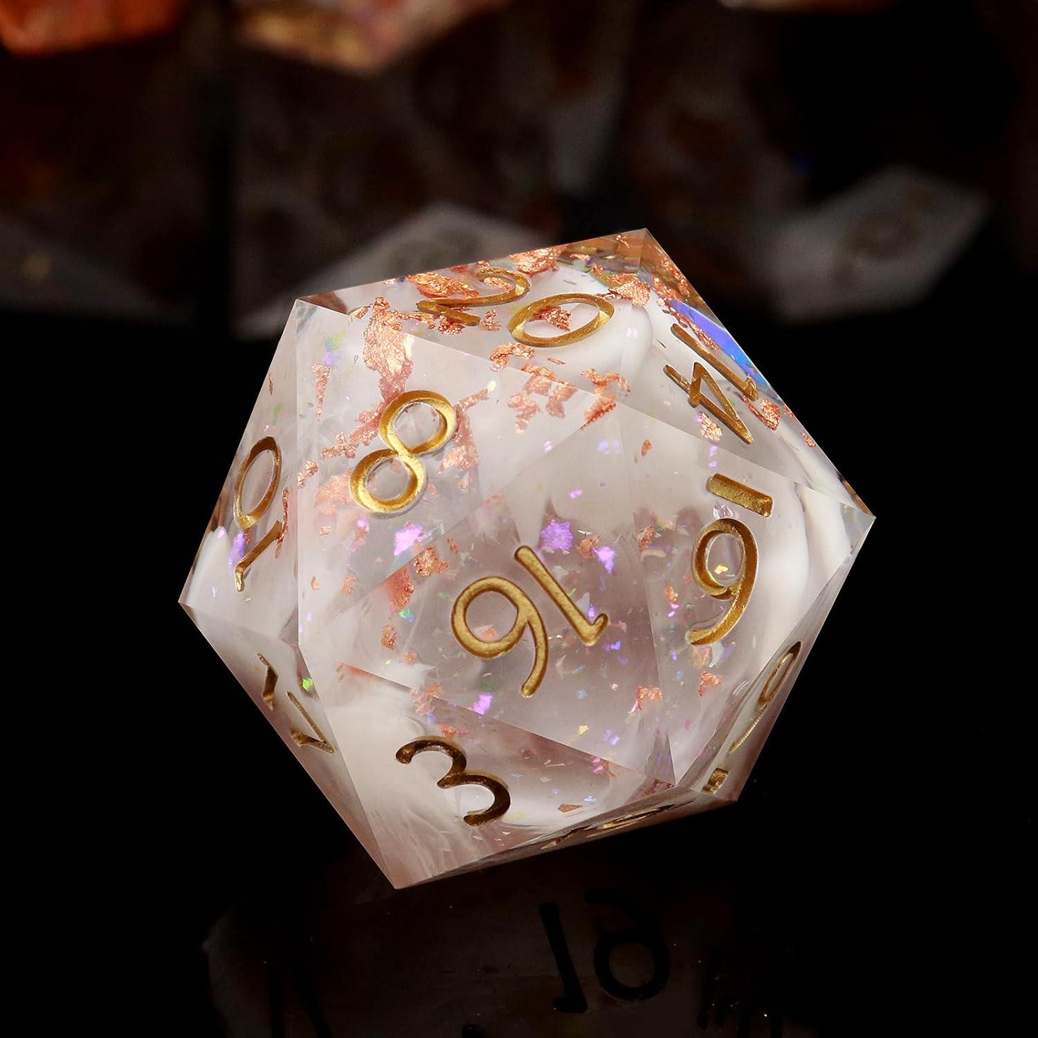 Juego de Dados Haxtec 7PCS Resina DND Poliedricos Estrella