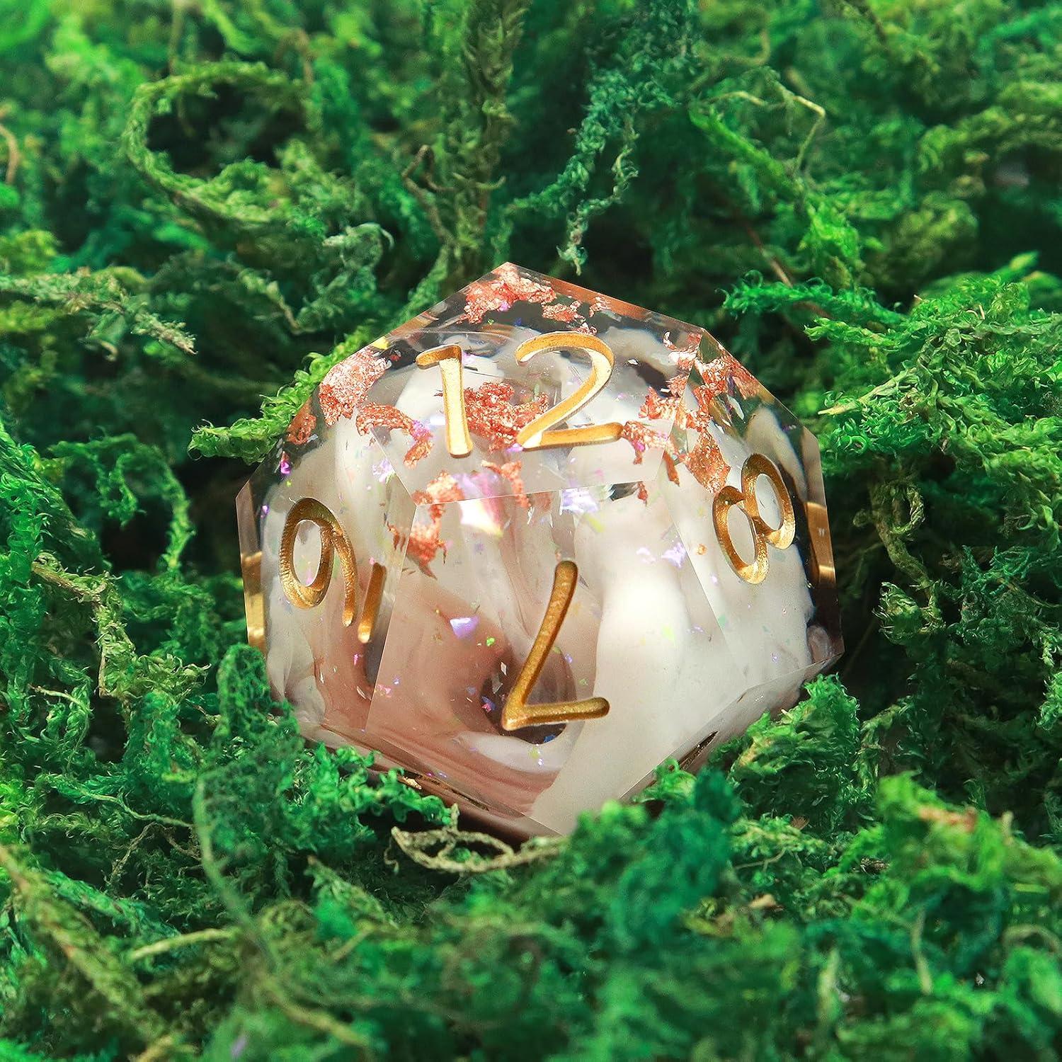 Juego de Dados Haxtec 7PCS Resina DND Poliedricos Estrella