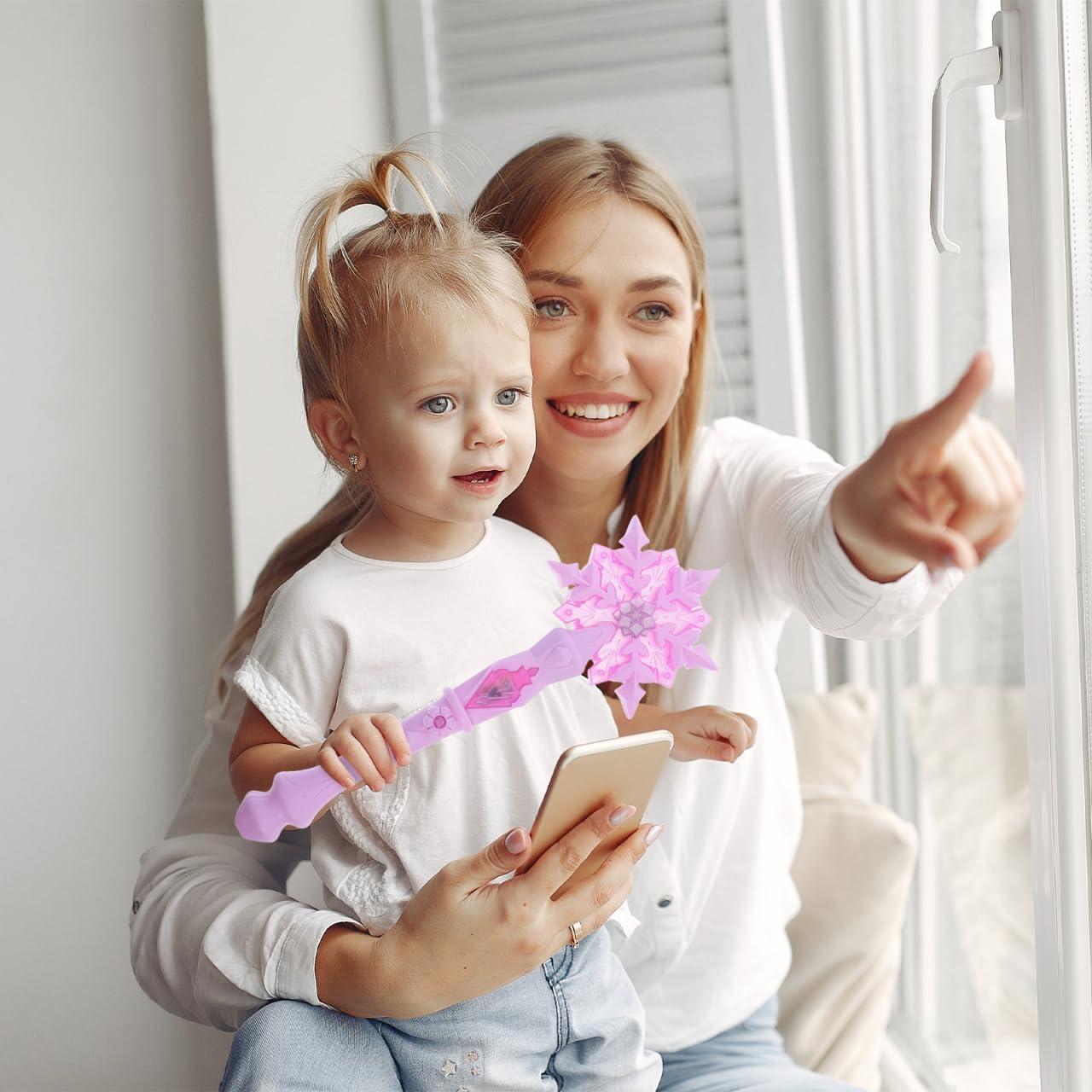 Varita de Hada Iluminada JOINPAYA Copo de Nieve 32x11cm