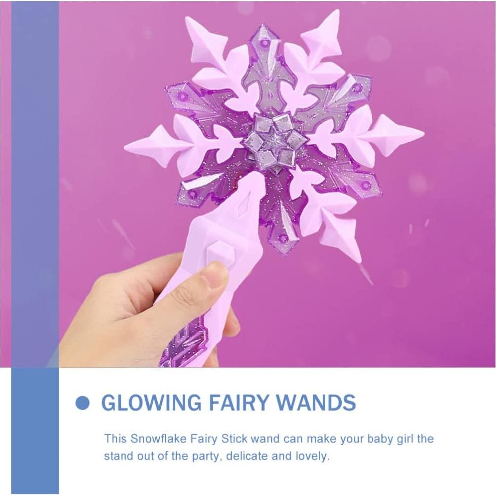 Varita de Hada Iluminada JOINPAYA Copo de Nieve 32x11cm