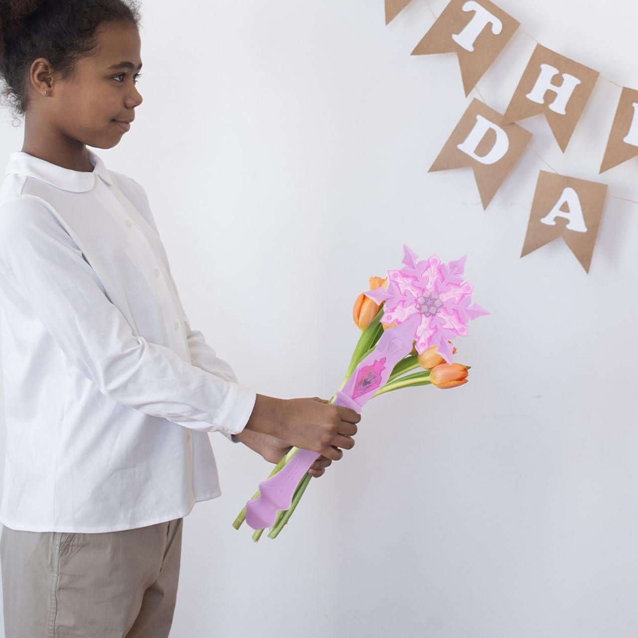 Varita de Hada Iluminada JOINPAYA Copo de Nieve 32x11cm