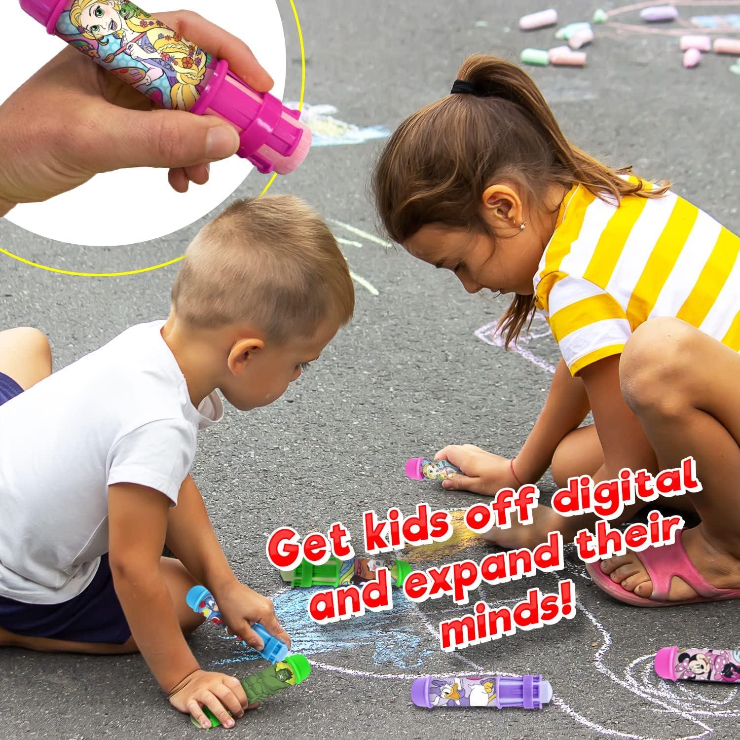 Soporte de Tiza Disney JA-RU 5 Tizas Jumbo No Tóxicas