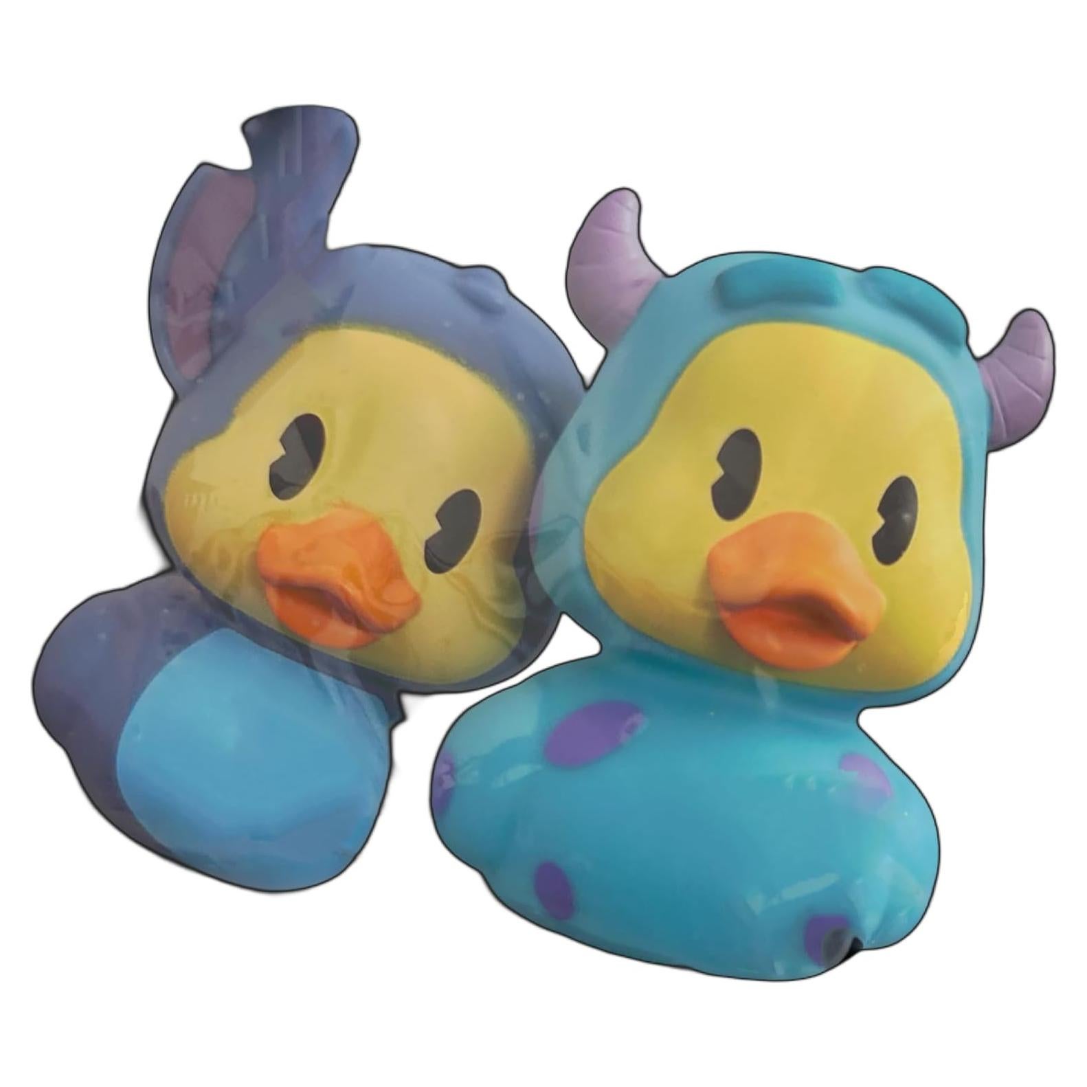 Patito de Goma Just Play Duckalooz Stitch y Sully 10 cm
