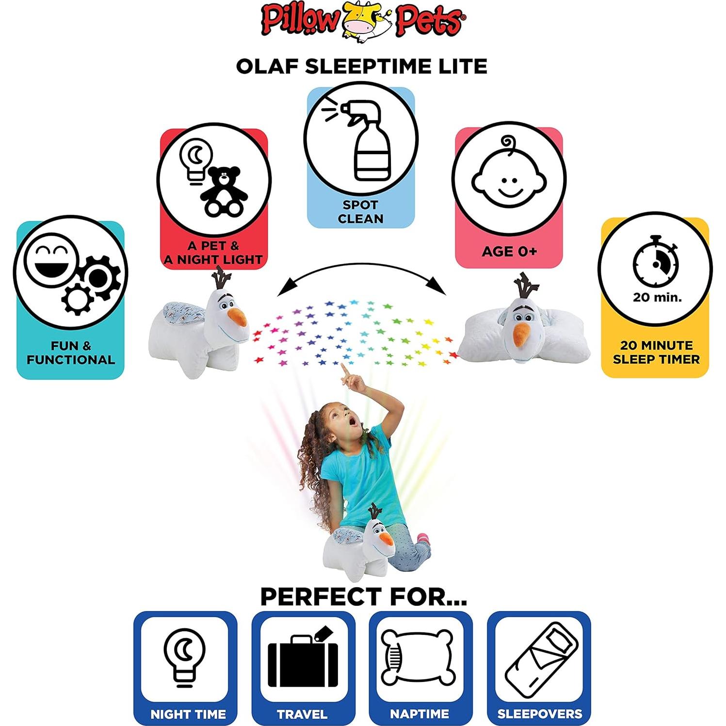 Pillow Pets Olaf Muñeco de Nieve Luz Nocturna 27.94 cm