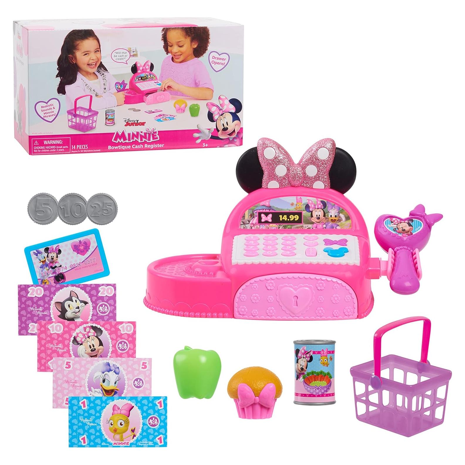 Caja Registradora Minnie Mouse Just Play con Sonidos y Dinero