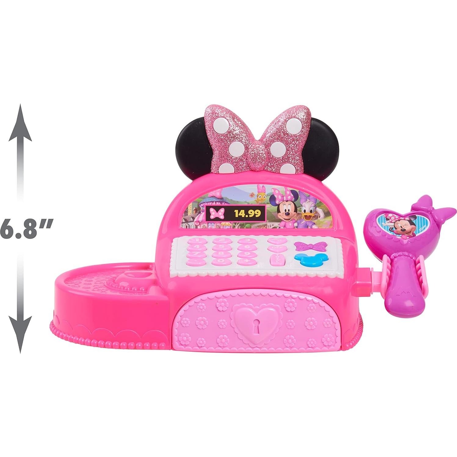 Caja Registradora Minnie Mouse Just Play con Sonidos y Dinero