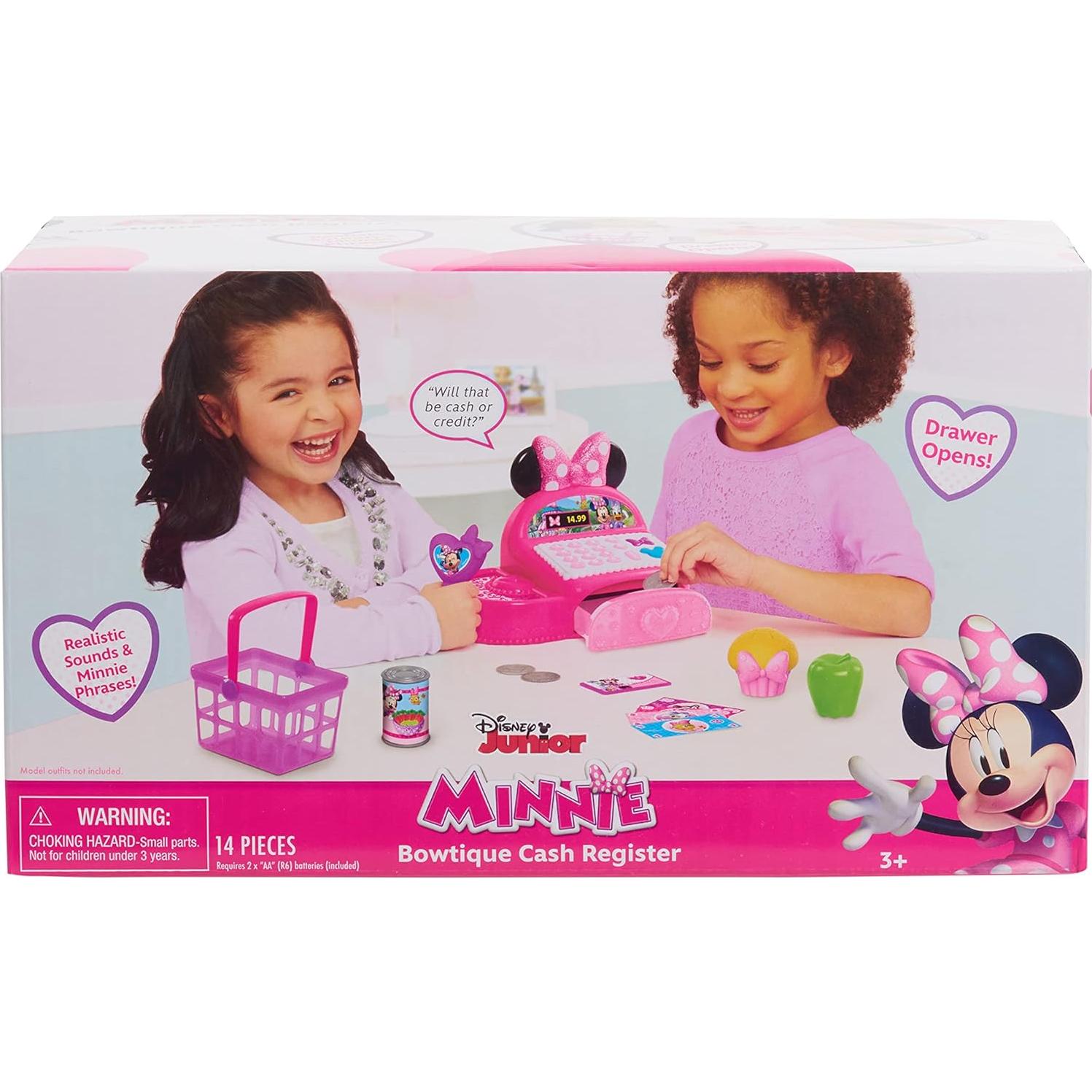 Caja Registradora Minnie Mouse Just Play con Sonidos y Dinero