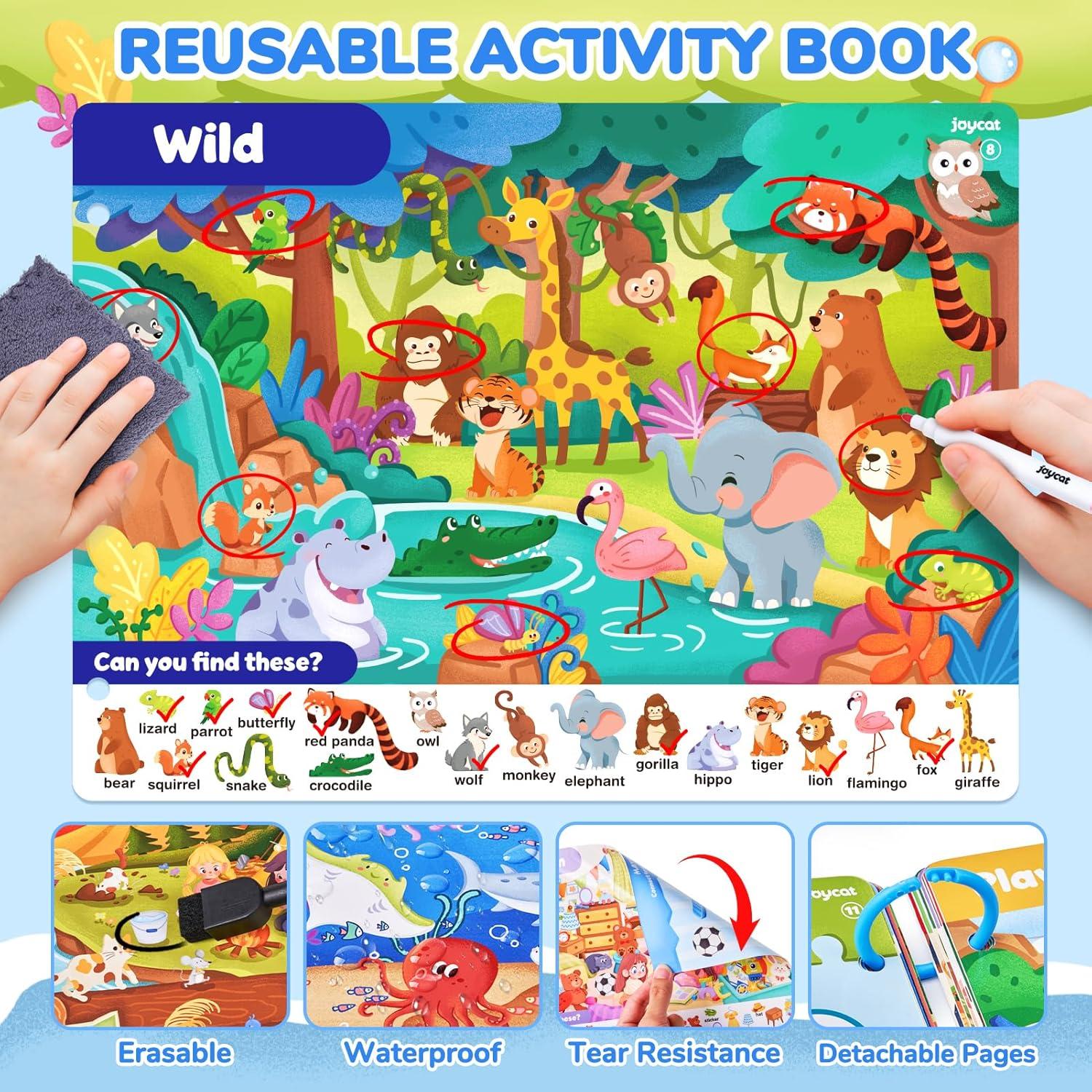 Libro de Actividades Buscar y Encontrar JoyCat 3-8 Años