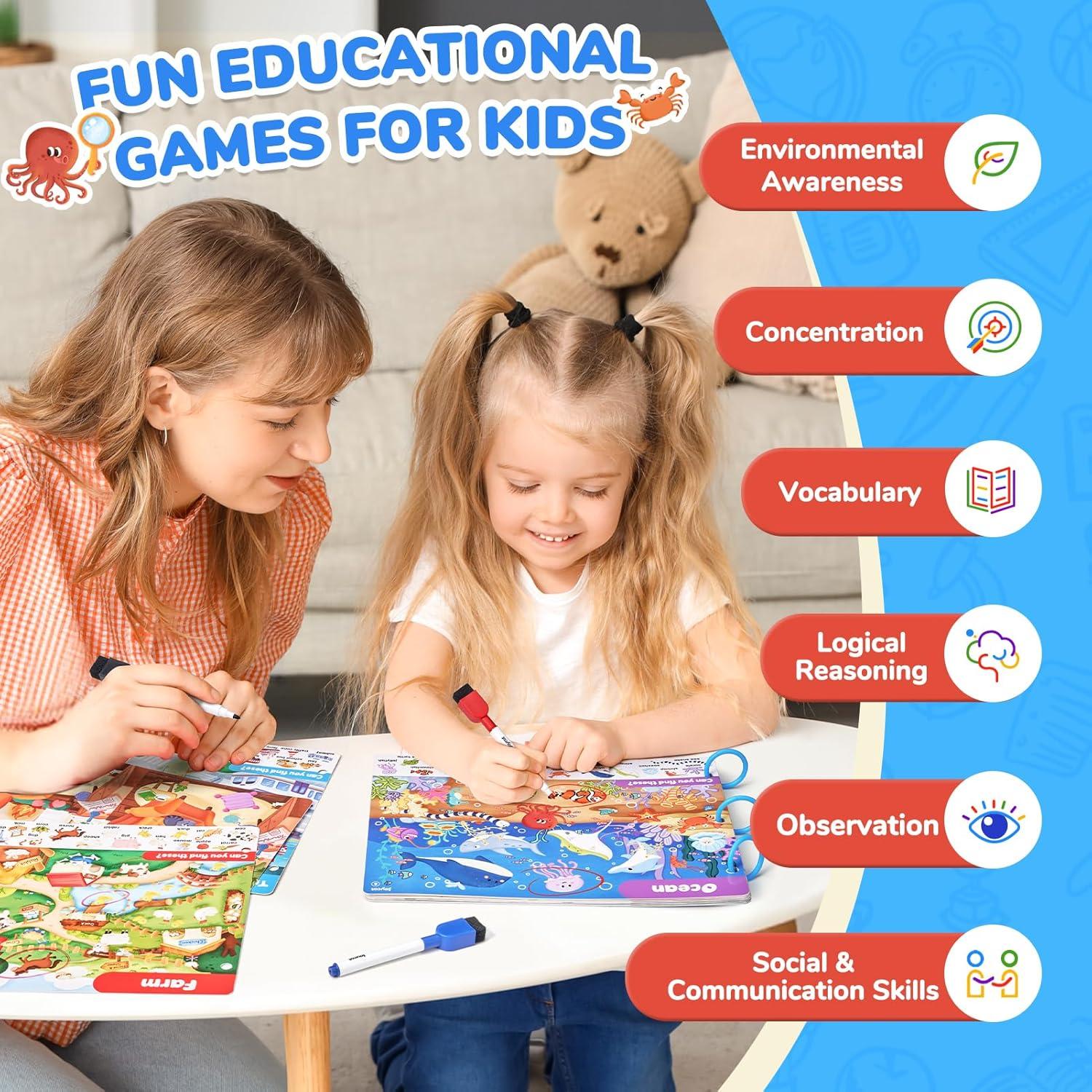 Libro de Actividades Buscar y Encontrar JoyCat 3-8 Años