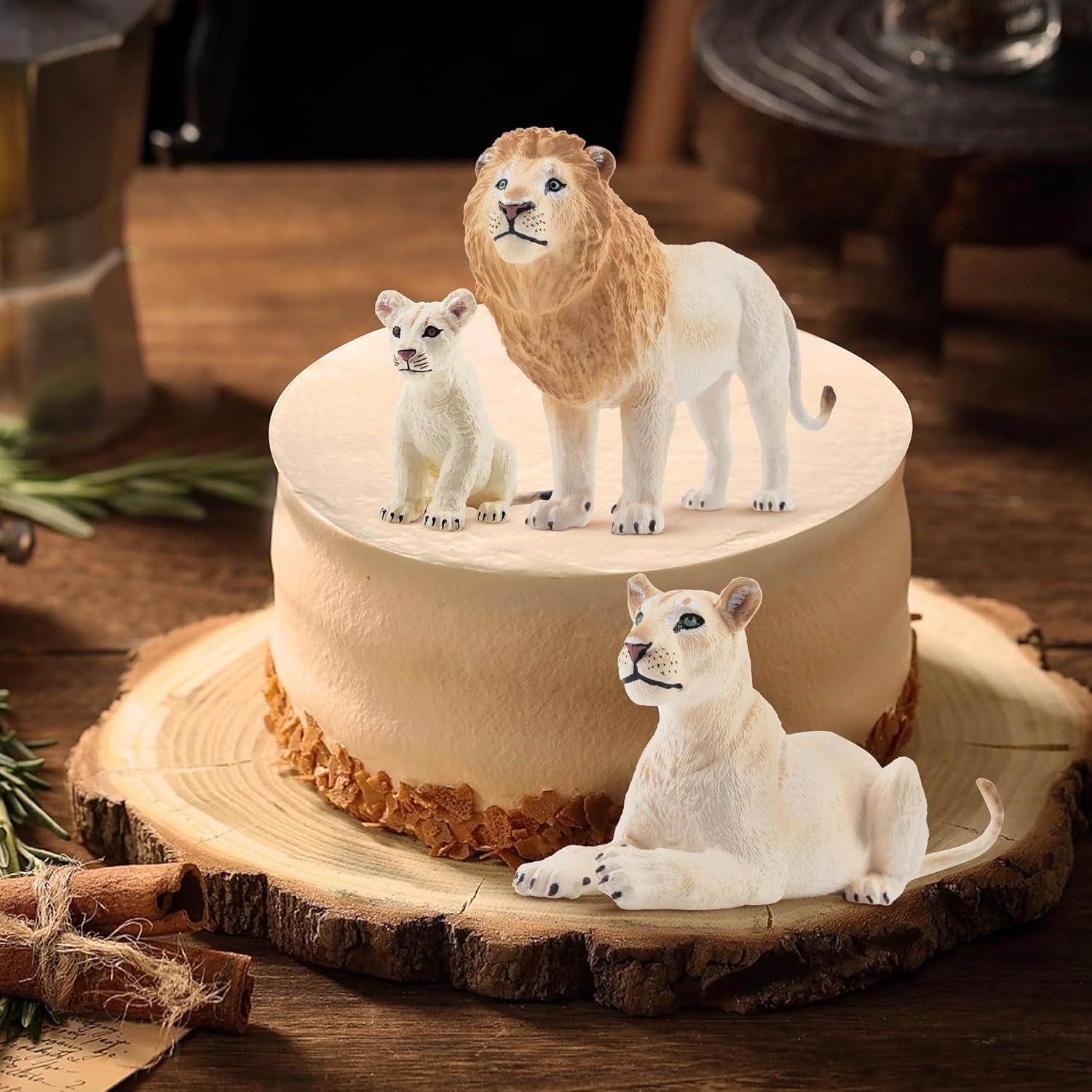 Set de Figuras de Animales TOYMANY 6PCS Leones y Cachorros