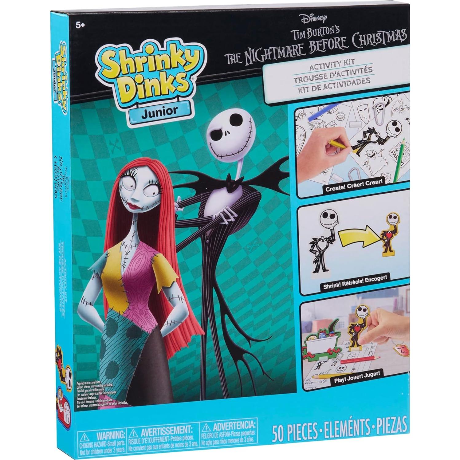 Kit de Actividades Shrinky Dinks Just Play Tim Burton 50 Piezas