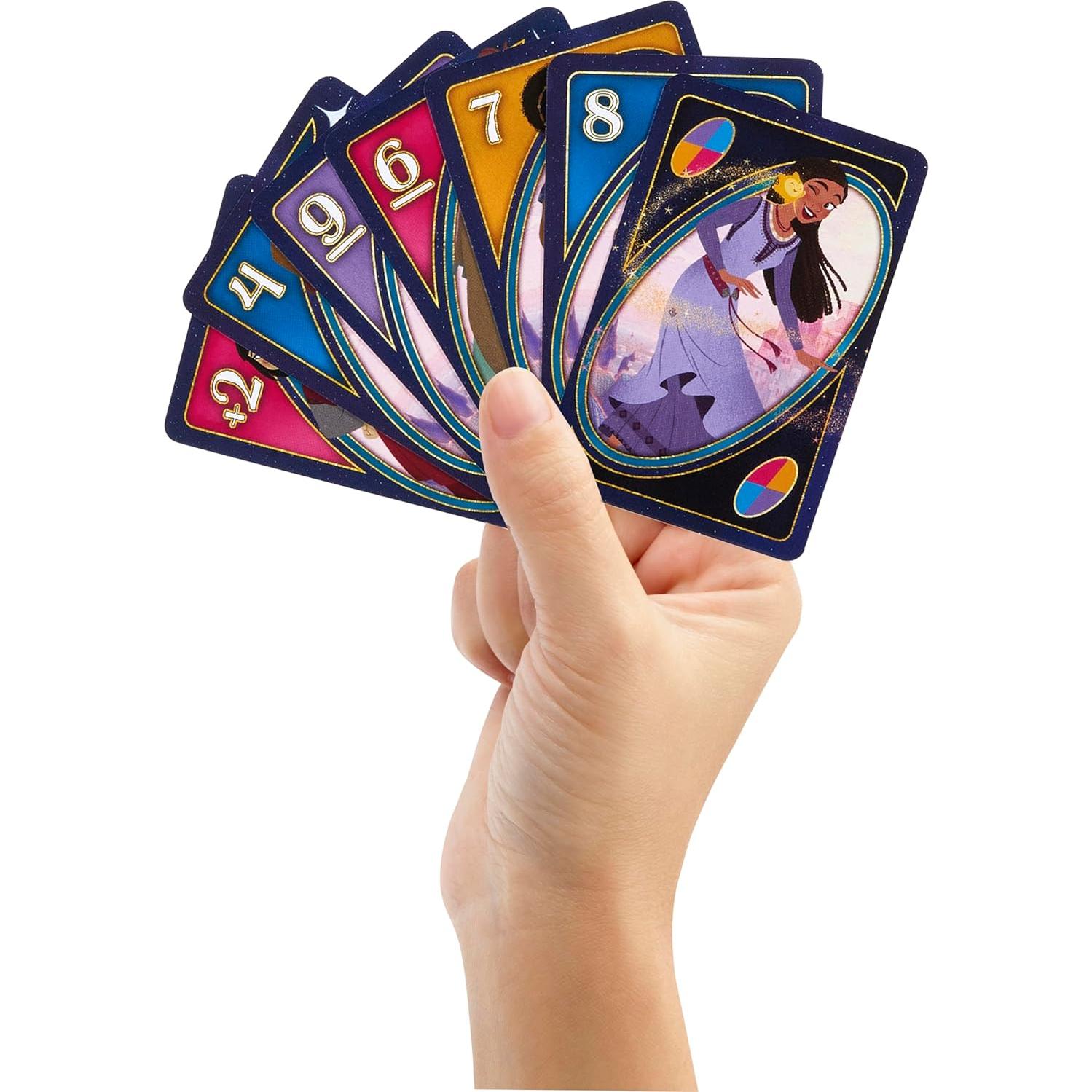 Juego de Cartas UNO Disney Wish Mattel para 2 a 10 Jugadores