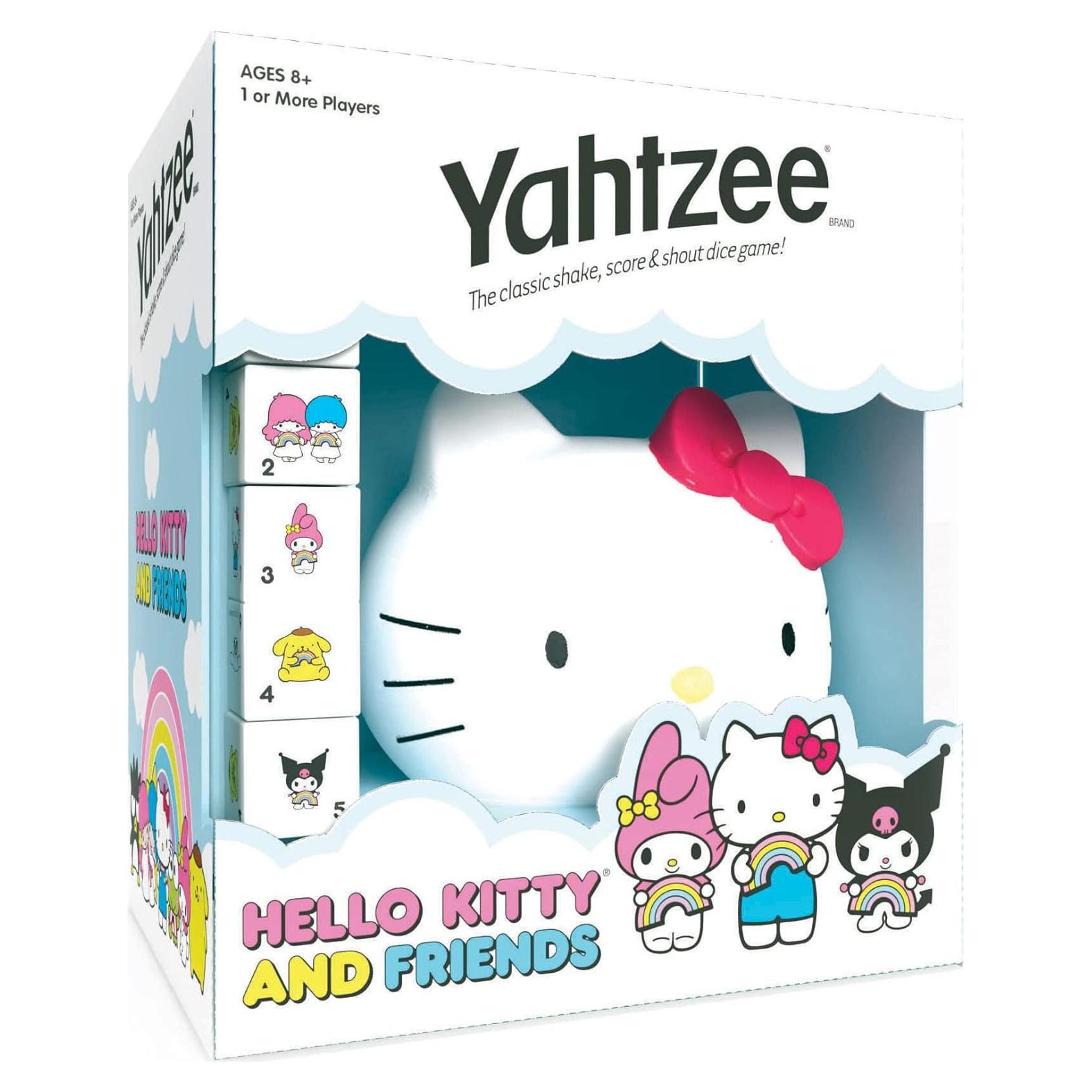 Juego de Dados Yahtzee Hello Kitty y Amigos - Taza Coleccionable