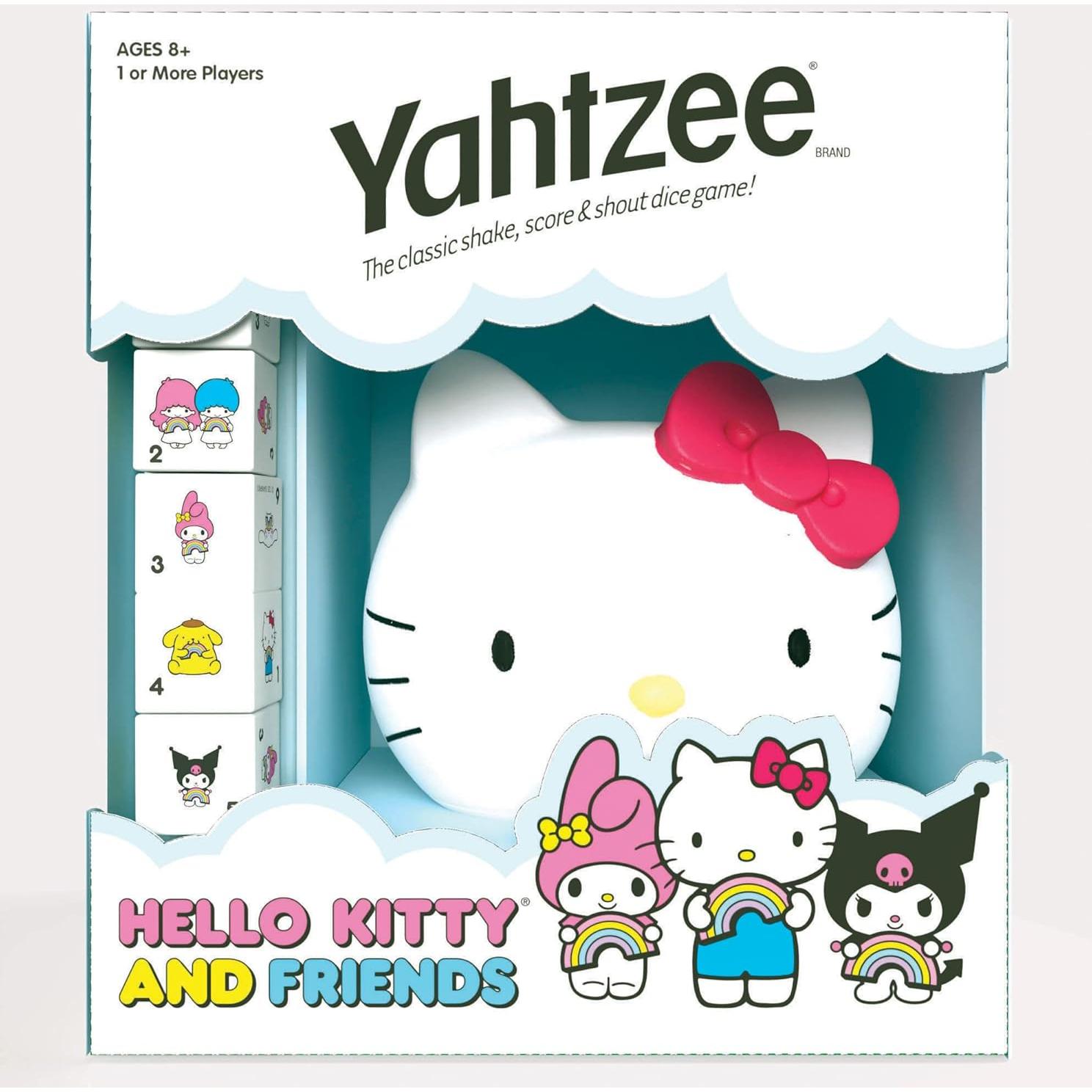 Juego de Dados Yahtzee Hello Kitty y Amigos - Taza Coleccionable