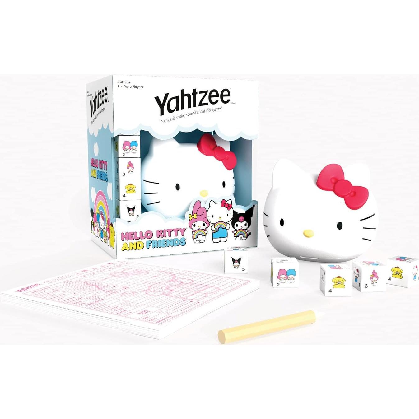 Juego de Dados Yahtzee Hello Kitty y Amigos - Taza Coleccionable
