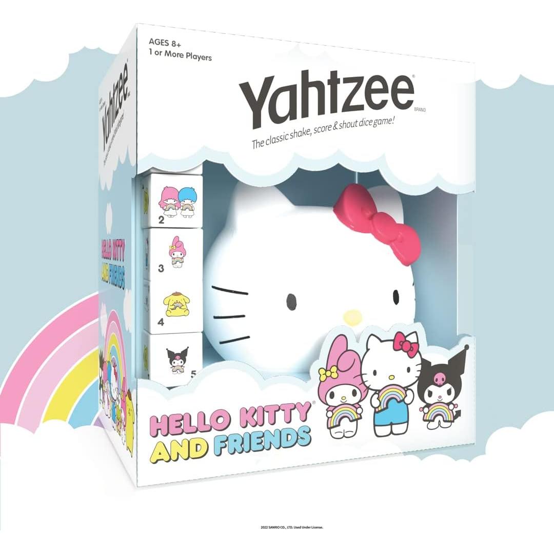 Juego de Dados Yahtzee Hello Kitty y Amigos - Taza Coleccionable