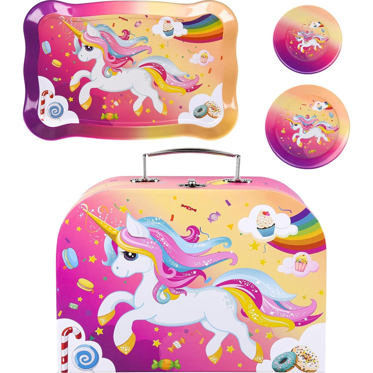 Juego de Té Auney Unicornio 41 Piezas para Niñas