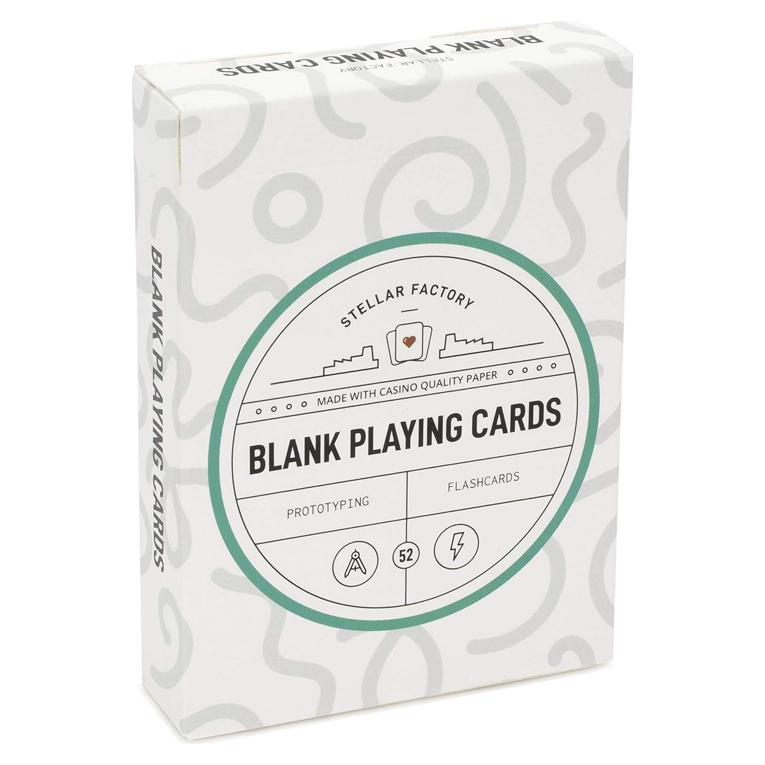 Tarjetas de Juego en Blanco Stellar Factory 52 PCS DIY