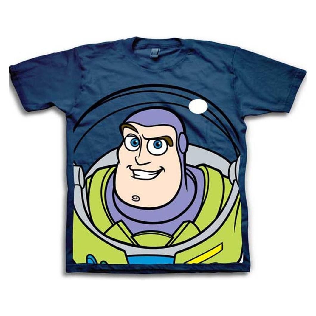 Disney Baby Boys' Toddler Buzz Lightyear and Woody Big Face Toy Story T-Shirt