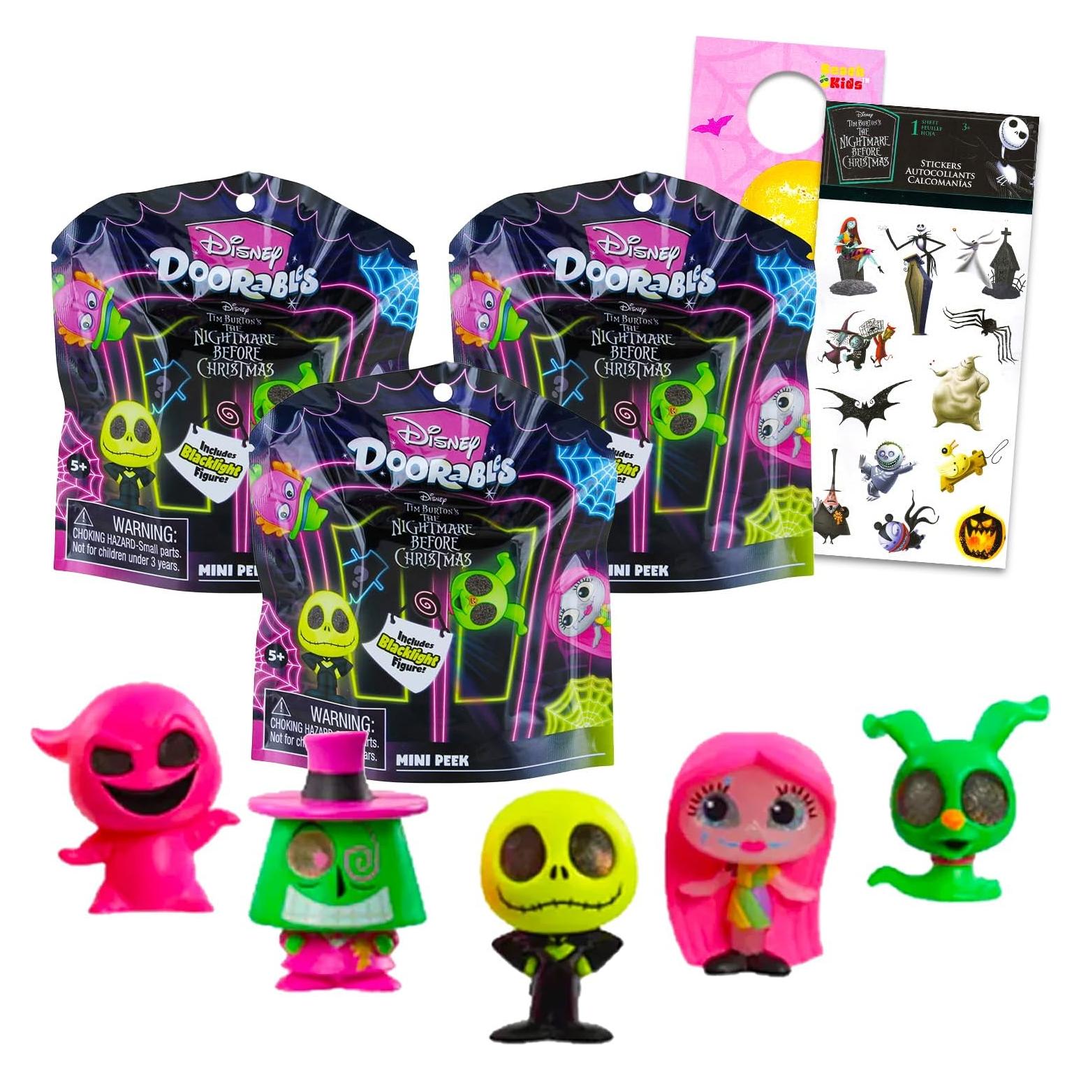 Bolsas Sorpresa Pesadilla antes de Navidad Disney Doorables - 3 Figuras Mini Coleccionables