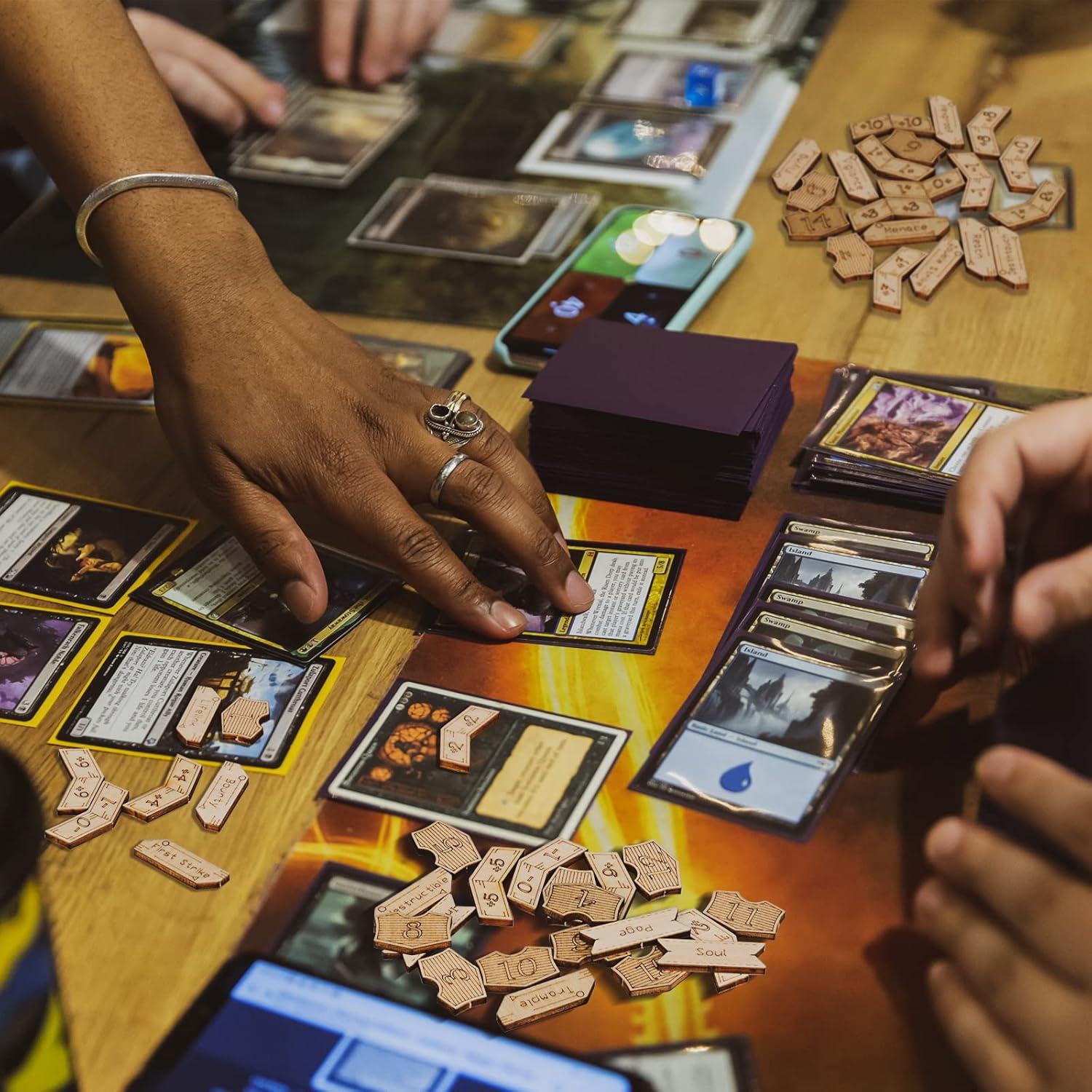 Conjunto 194 Fichas de Madera MTG CZYY +1/+1 y Lealtad