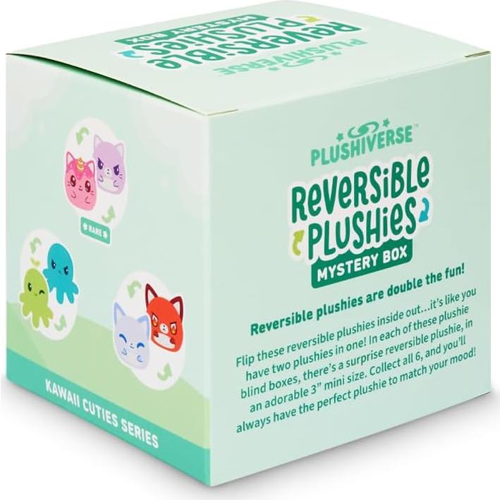 Peluche Reversible TeeTurtle 3" Kawaii Cuties Sorpresa