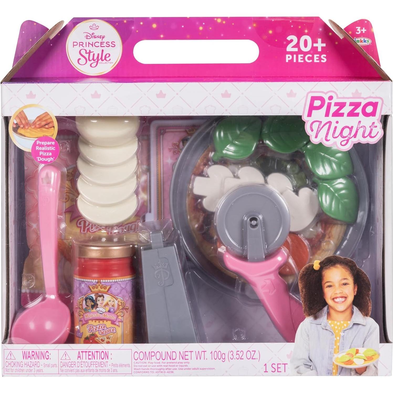 Kit de Comida Noche de Pizza Disney Jakks 20+ Accesorios