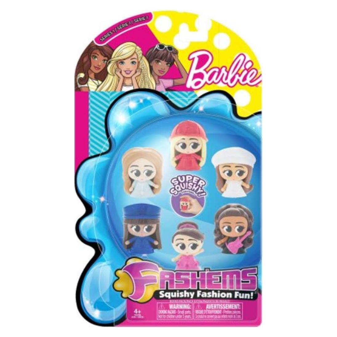 Paquete de 6 Mash'ems Barbie Tech 4 Kids - Figuras Aplastables