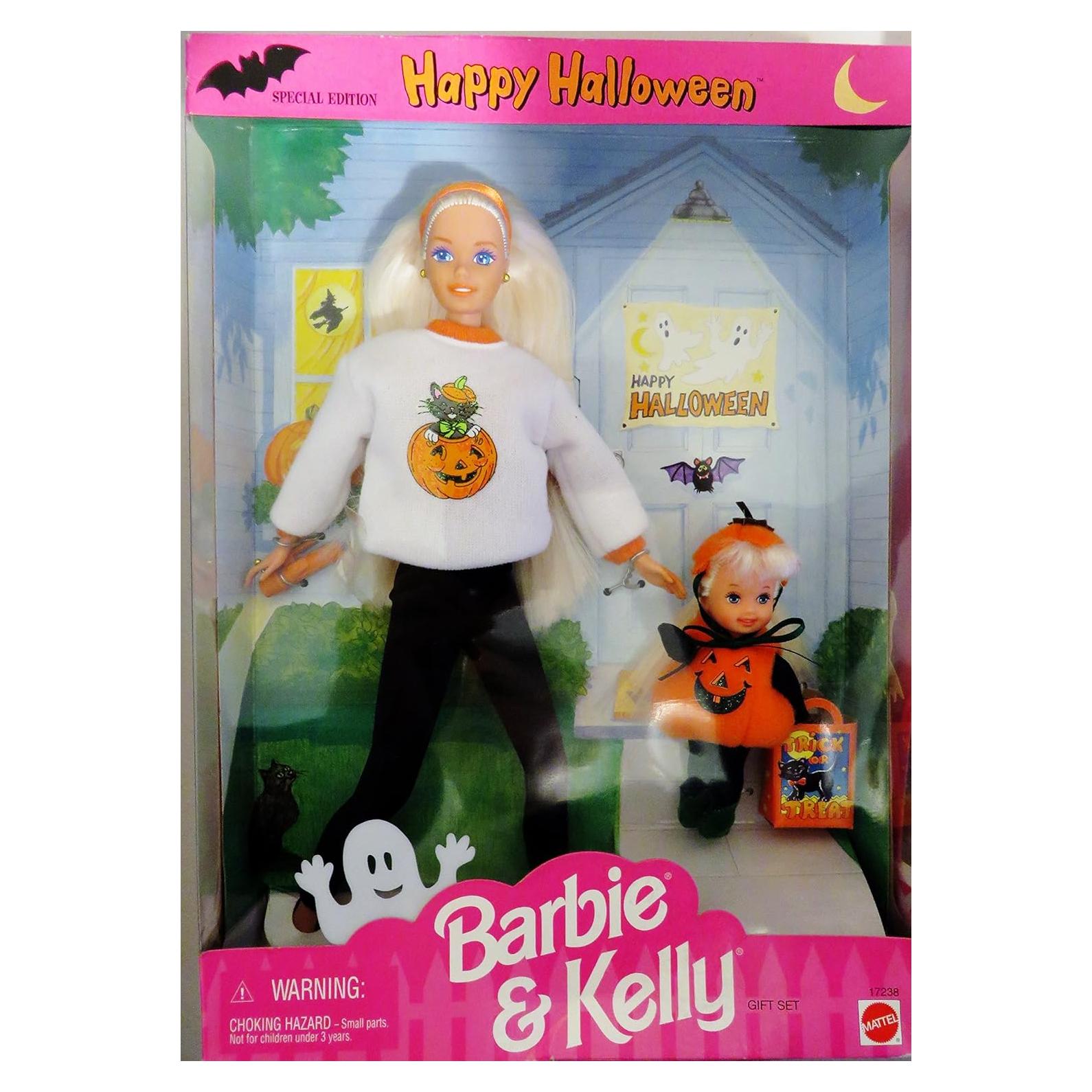 Set de Regalo Muñecas Barbie y Kelly Halloween 1996