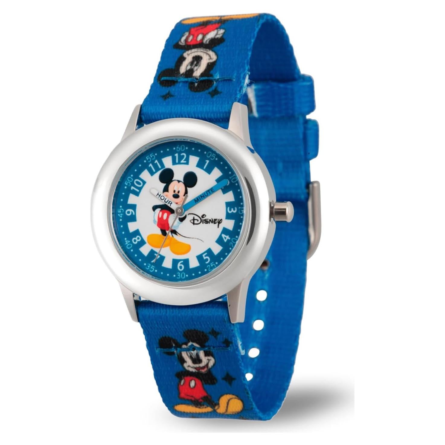 Reloj Analógico Disney Mickey Mouse Acero Inoxidable 32mm
