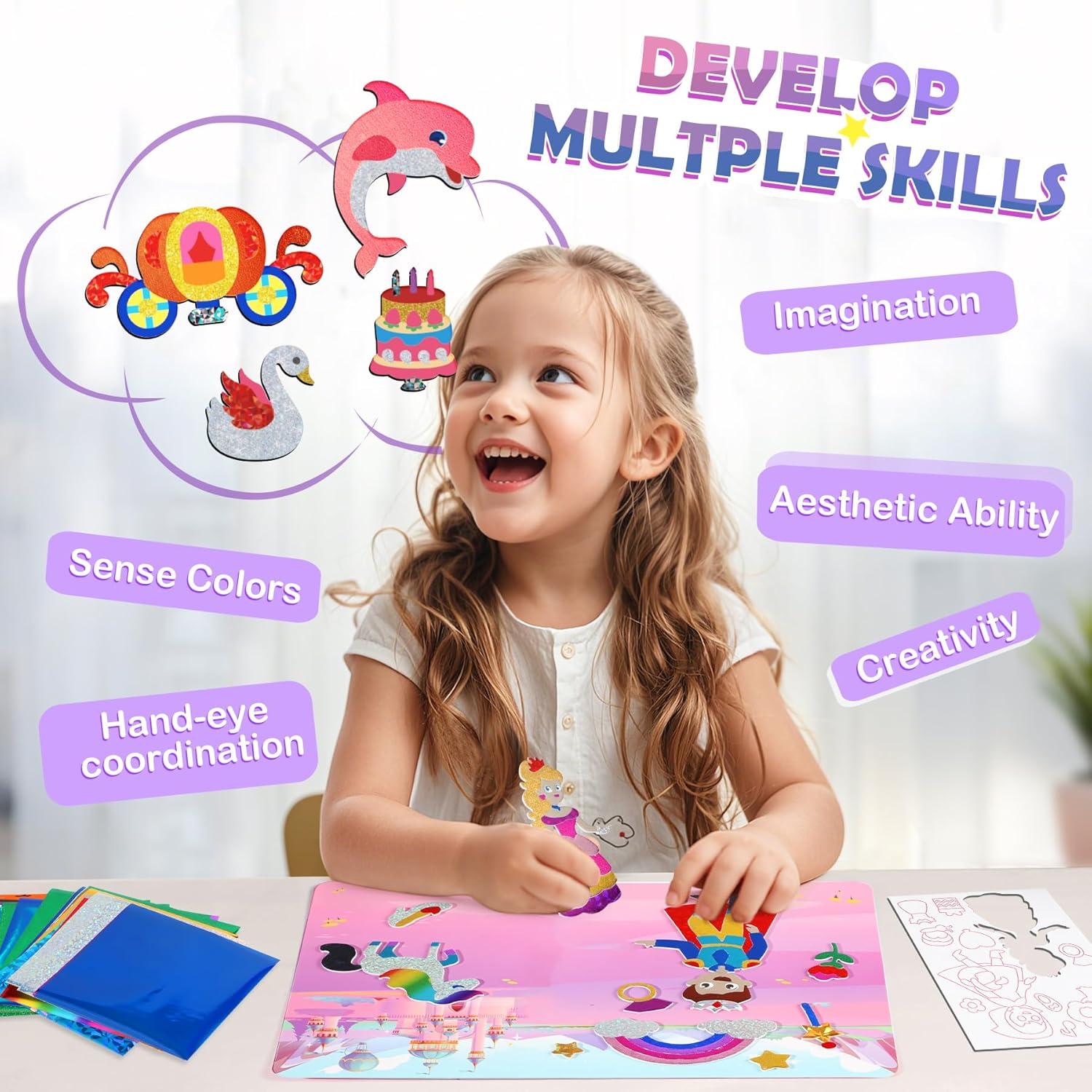 Kit de Manualidades para Niños URMYWO 4-12 Años Colorido