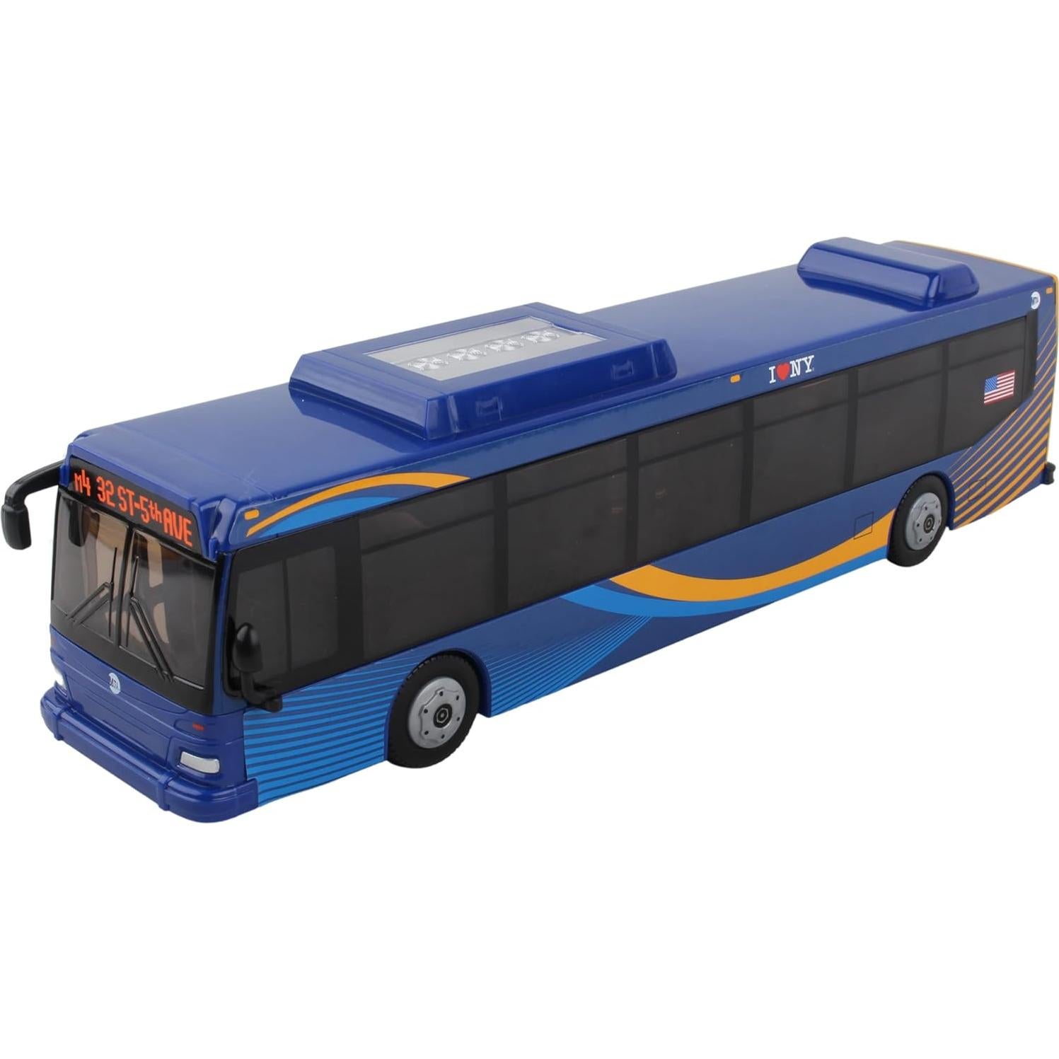Autobús Daron MTA 27,94 cm Fricción Azul Licencia Oficial