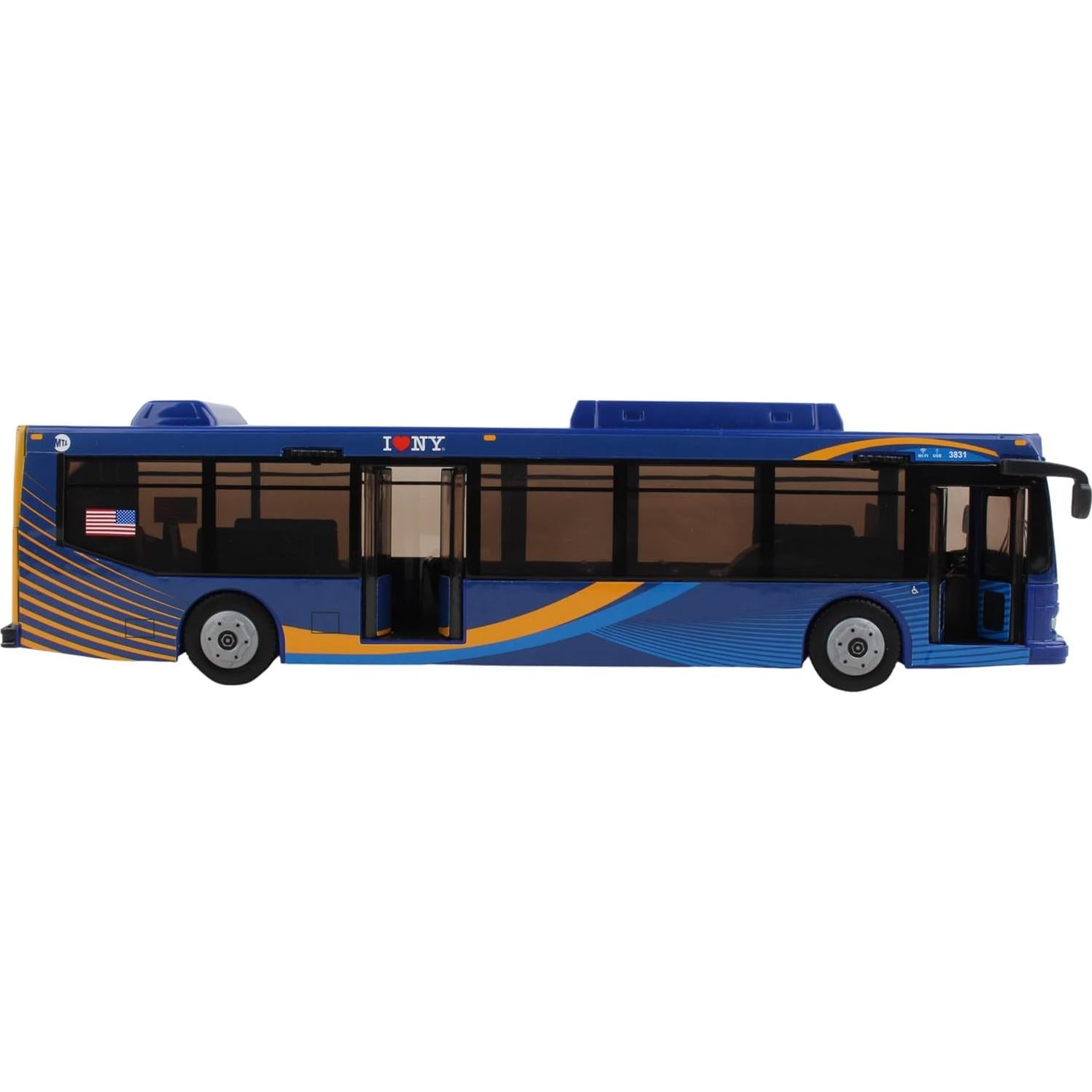 Autobús Daron MTA 27,94 cm Fricción Azul Licencia Oficial