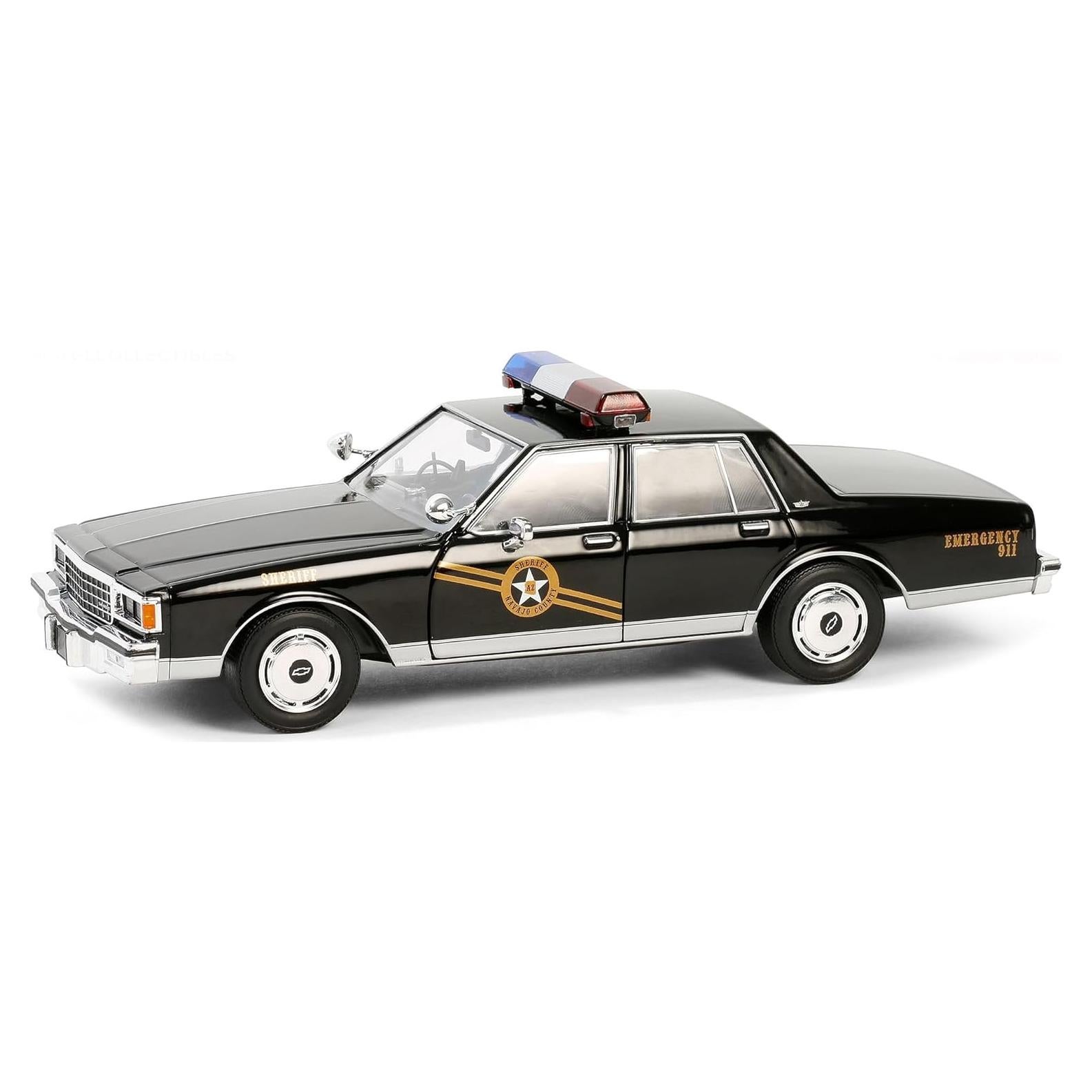 Modelo Diecast 1981 Chevy Caprice Sheriff Greenlight 1/24
