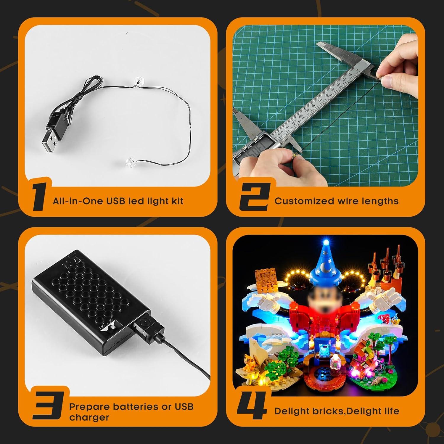 LIGHTAILING Kit de Iluminación LED para Lego 21352 Disney